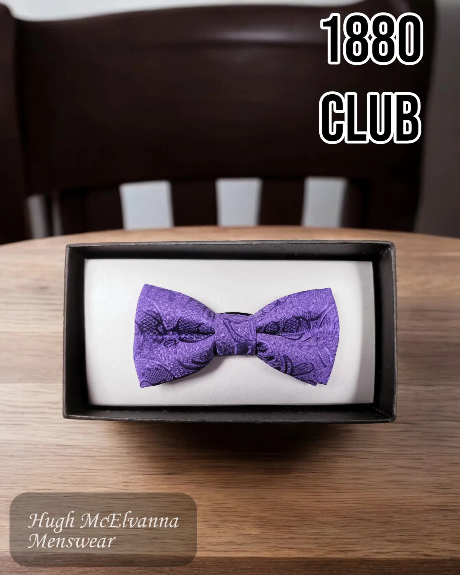 1880 Club Boys Purple Bow Tie - WB4715-75