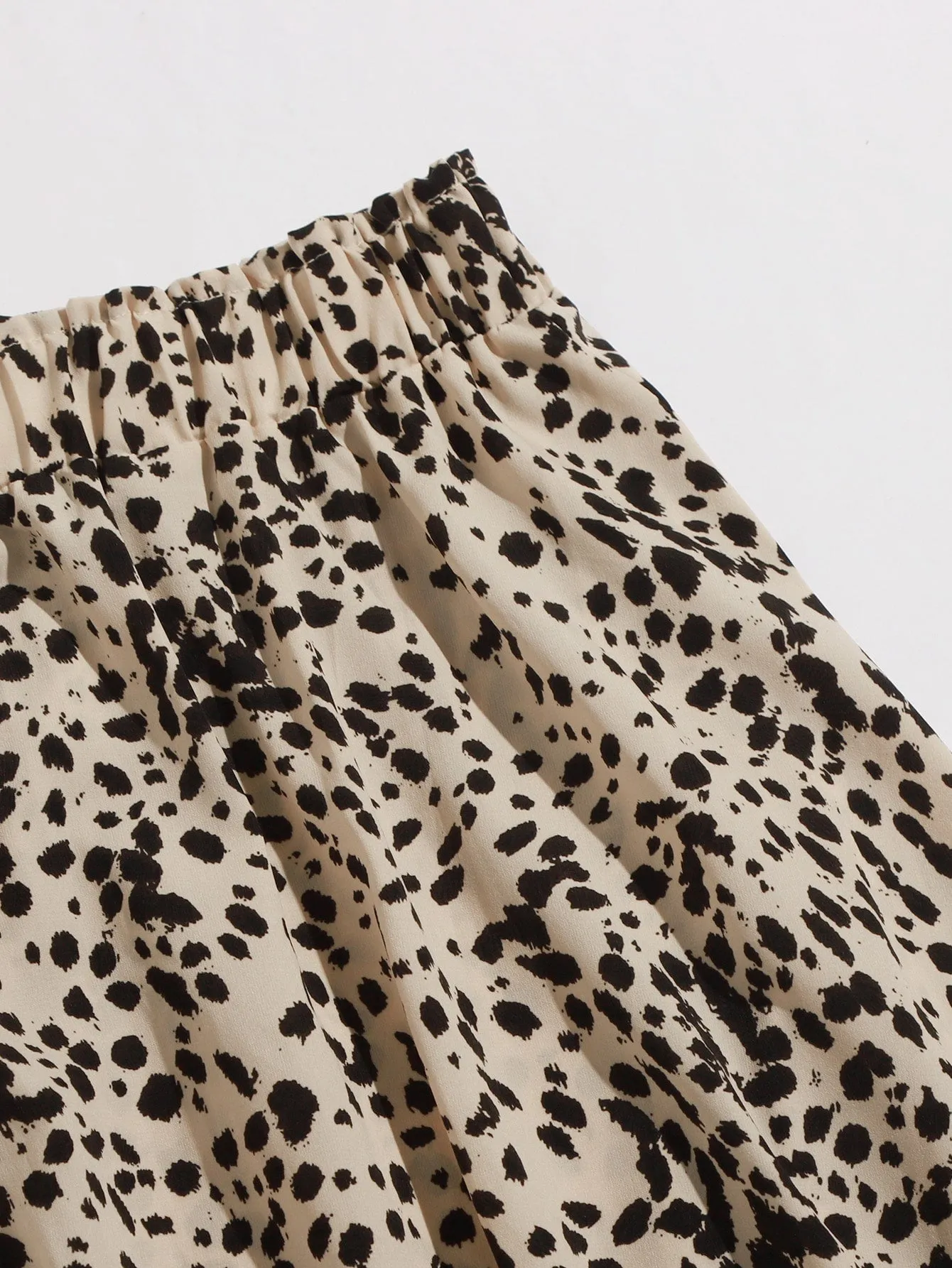 All Over Print Midi Plus Size Skirts