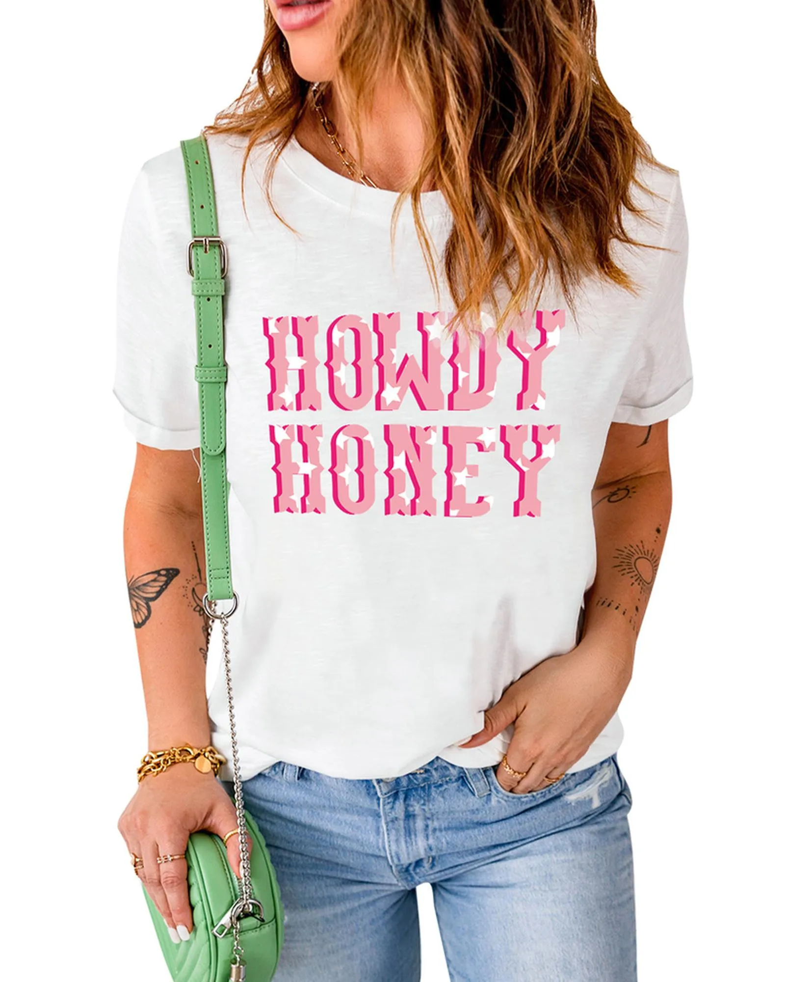 Azura Exchange Star Graphic Print Short Sleeve T-Shirt - XL