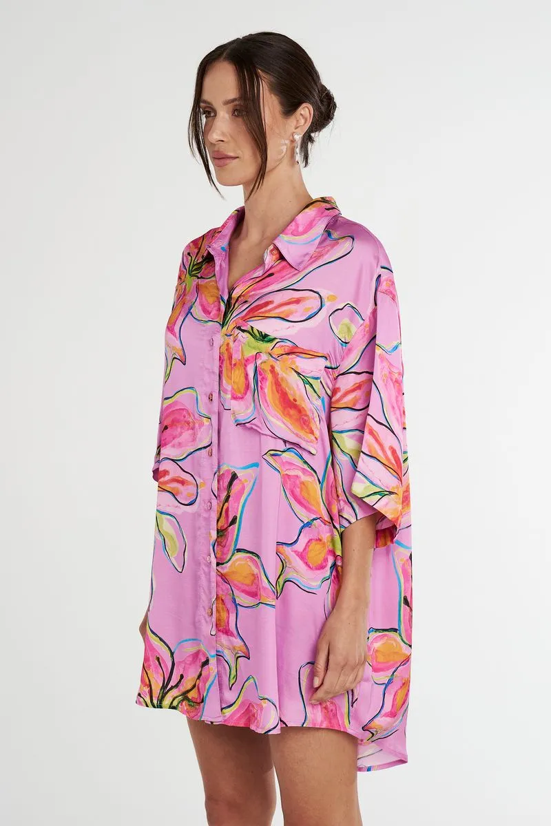 Big Shirt - Lilac Lily
