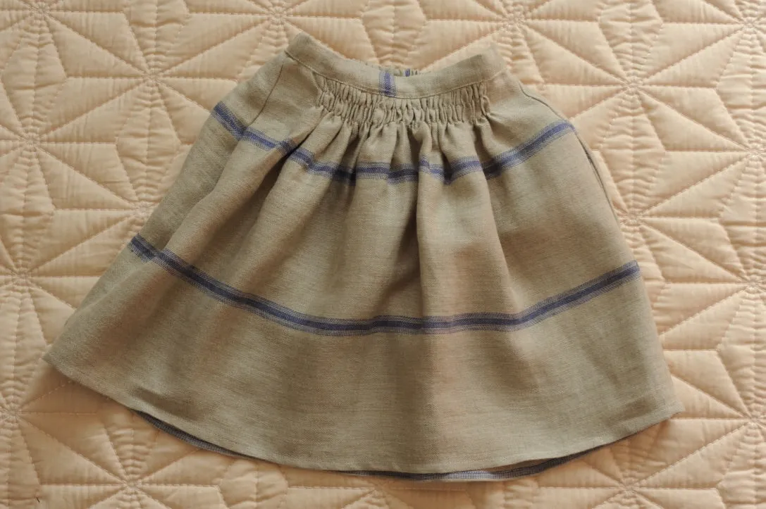 Bobo Skirt Mattress Blue stripes