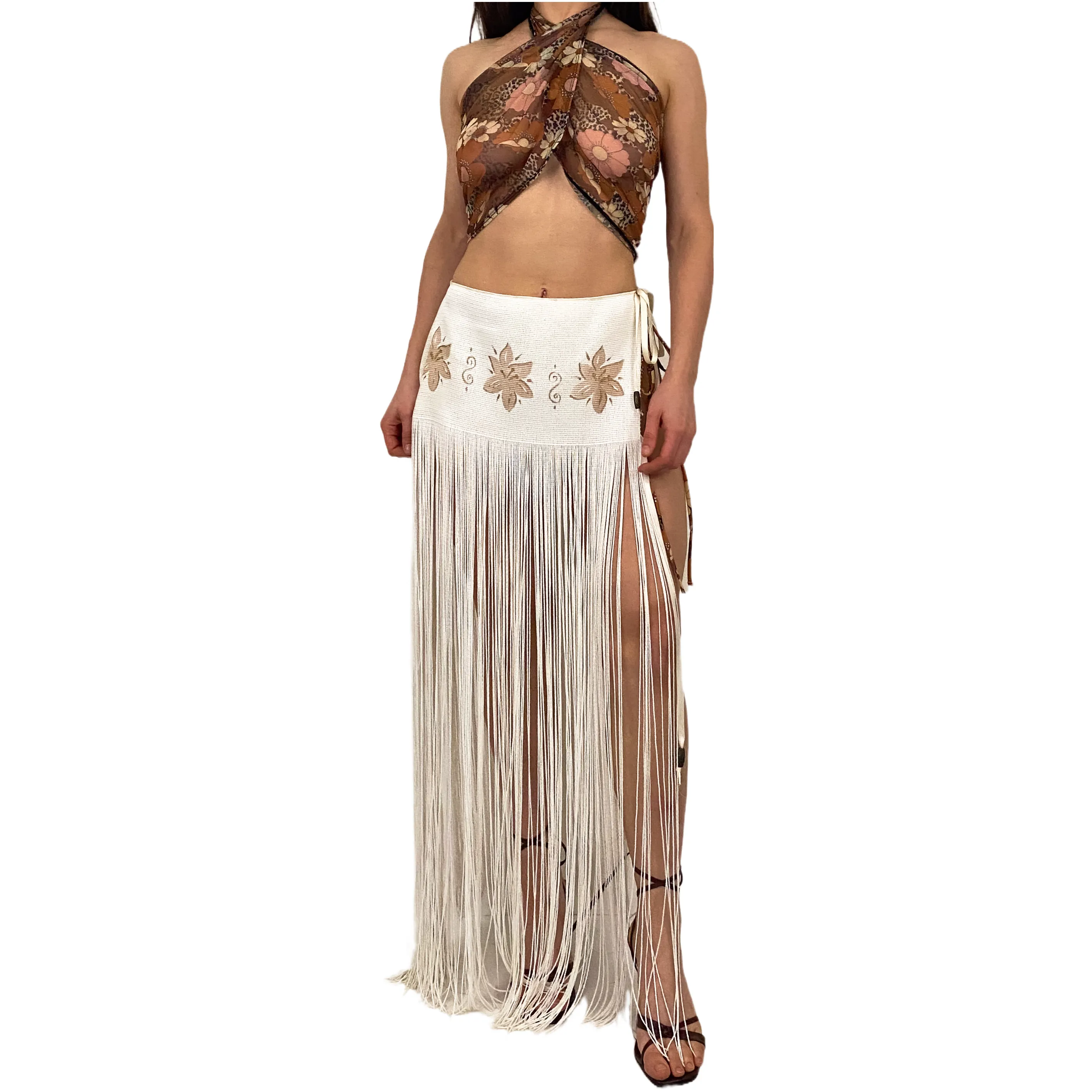 Bohemian Fringe Sarong (XS/S)