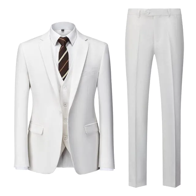 BRADLEY VIP SUITS Men's Fashion Formal Business & Special Events Wear 3 Piece (Jacket   Pants   Vest) Dark Gray Suit Set