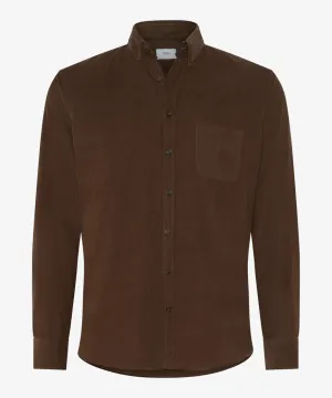 Brax Daniel Fine Cord Shirt - Cold Brew