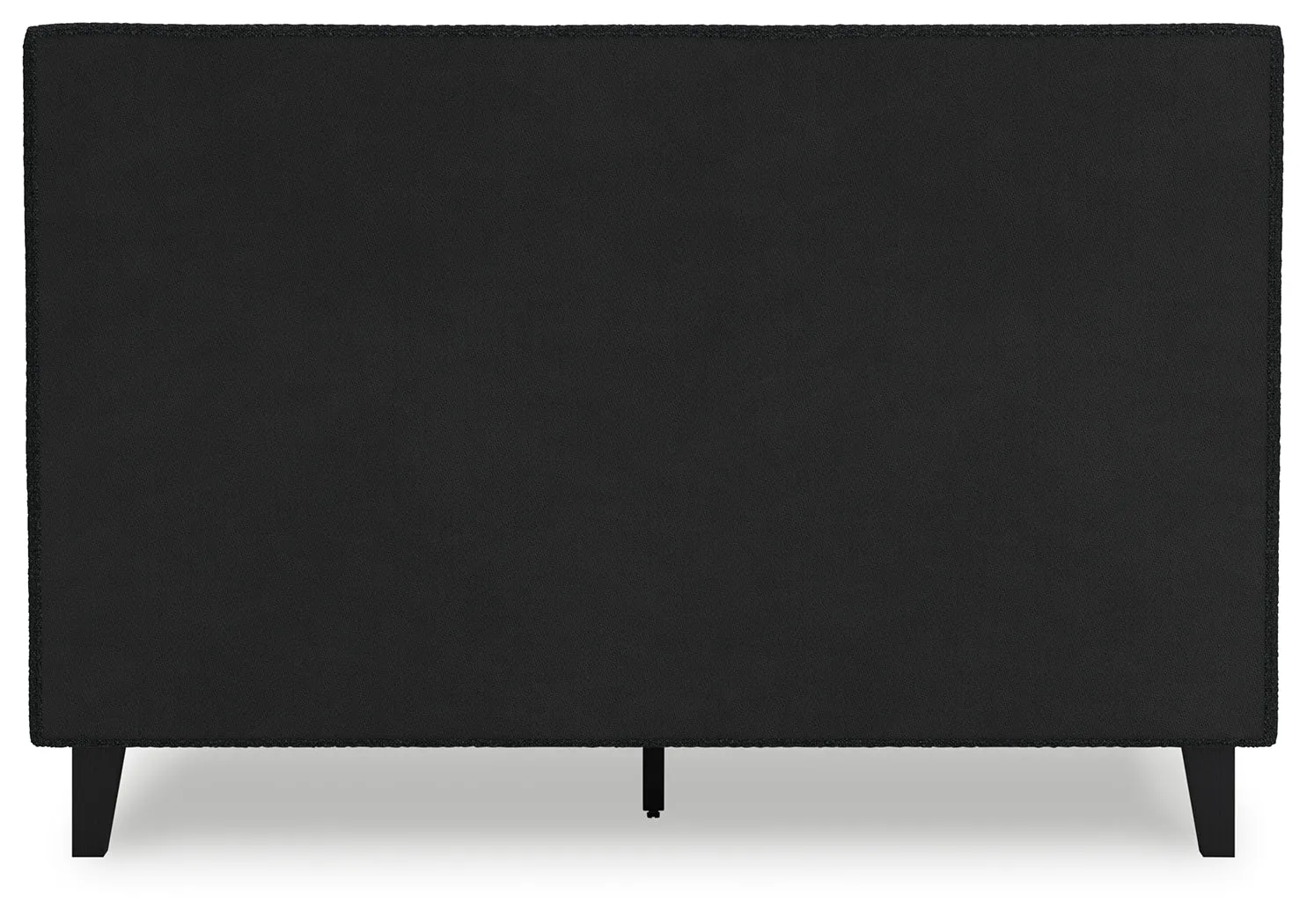 Cadmori Queen Upholstered Bed with 2 Nightstands in Black