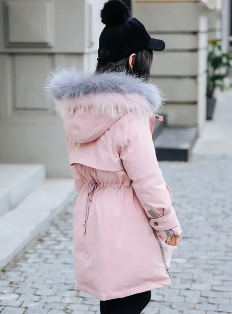 Children Down Coat Outerwear Overcoat Parkas Hooded