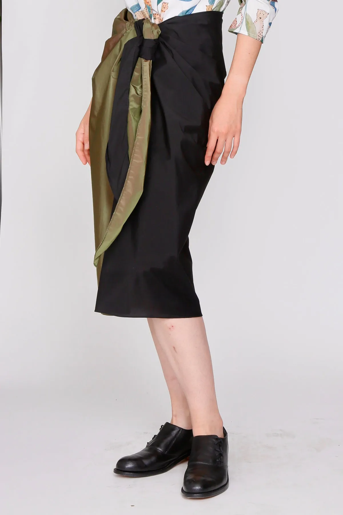 Chrome Olive and Black Splice Sarong