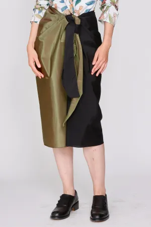 Chrome Olive and Black Splice Sarong