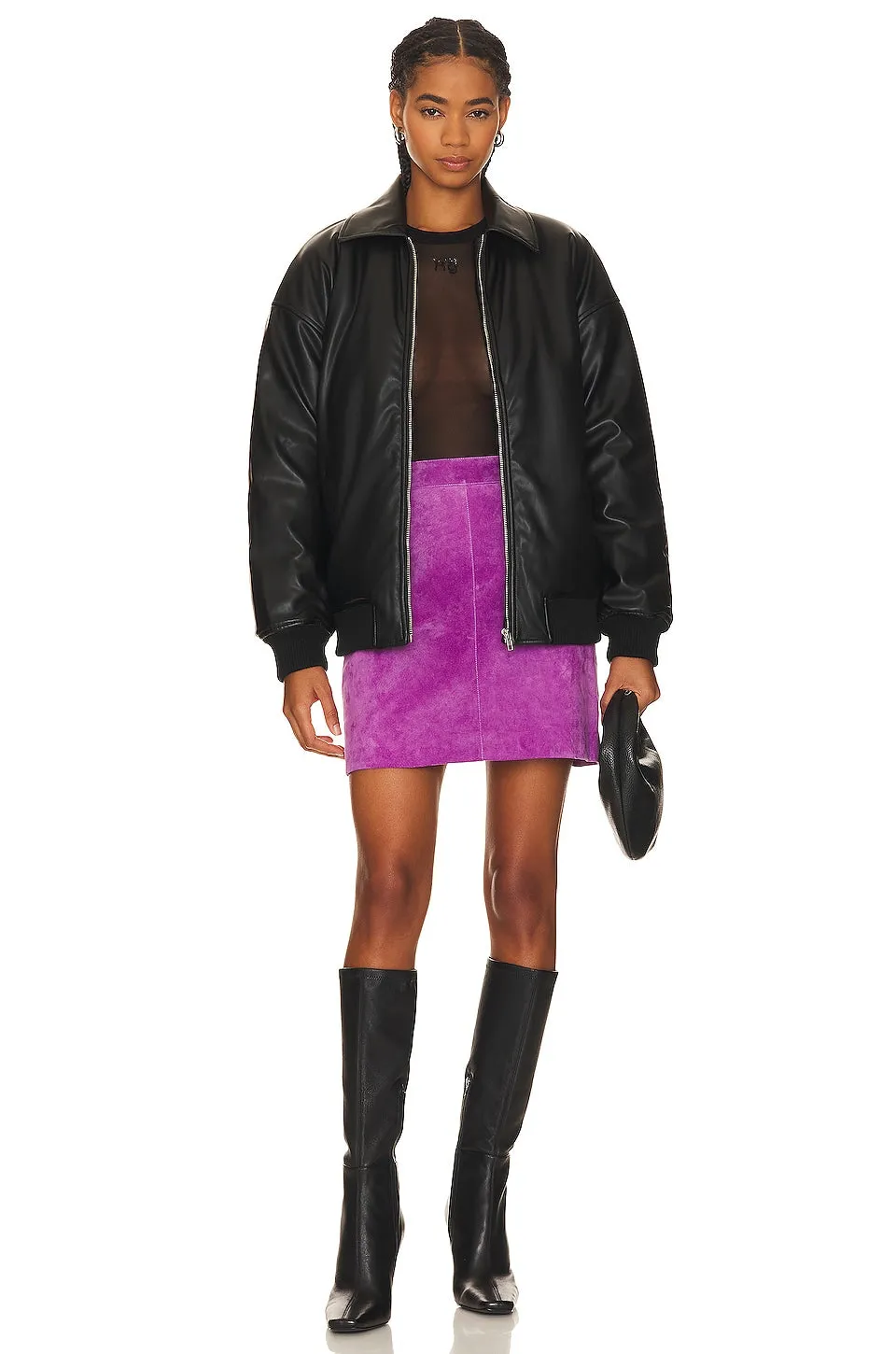 Classic Suede Mini Skirt