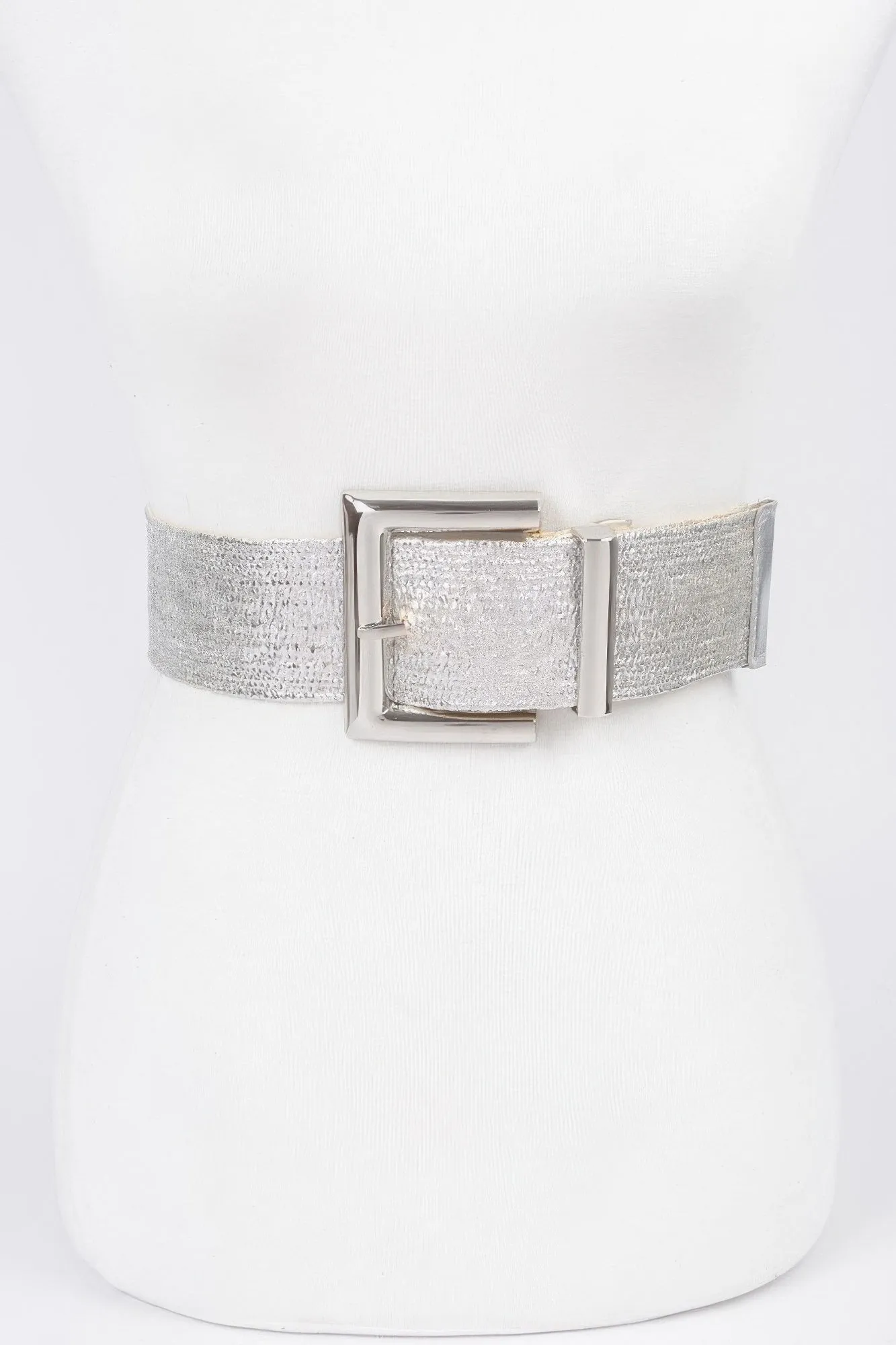Clear Pvc Metal Buckle Belt