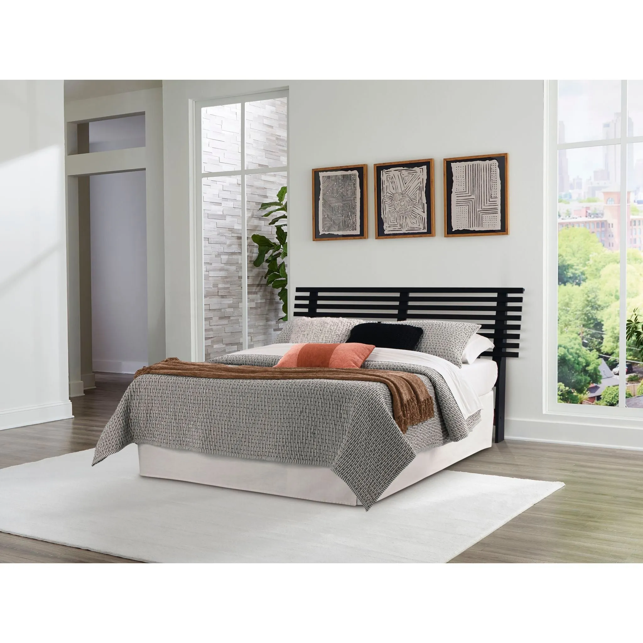 Danziar Slat Headboard - Black