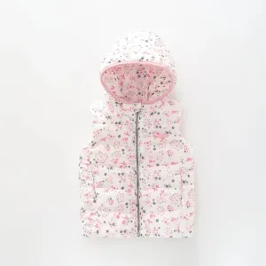Ditsy Floral, Girls Puffer Vest