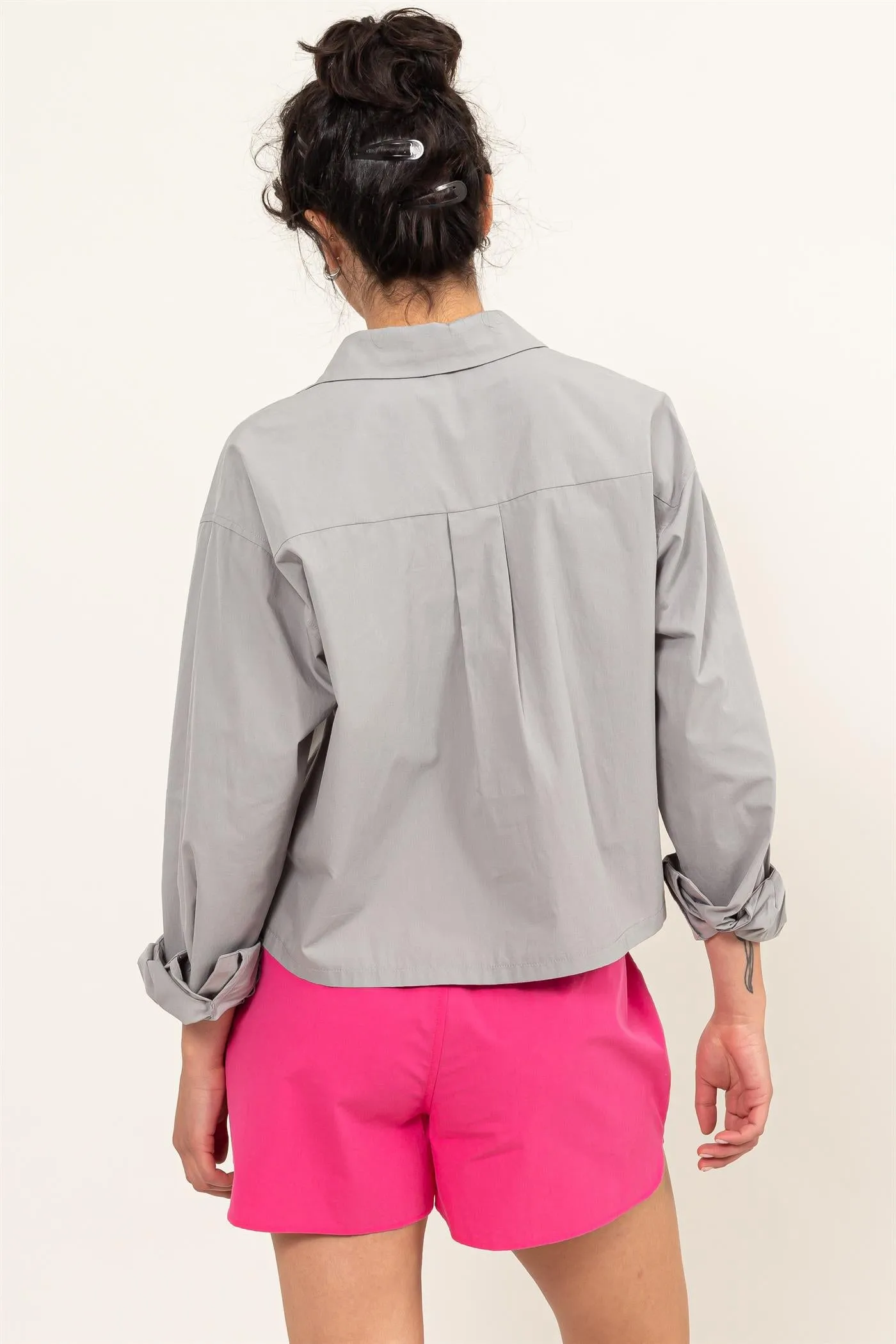 DZ24C051-Play It Right Poplin Shirt