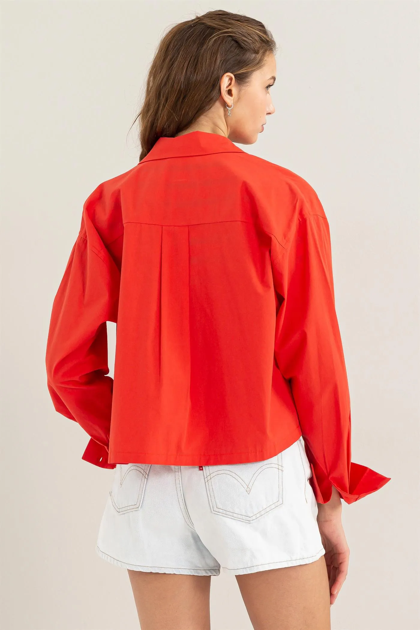 DZ24C051-Play It Right Poplin Shirt