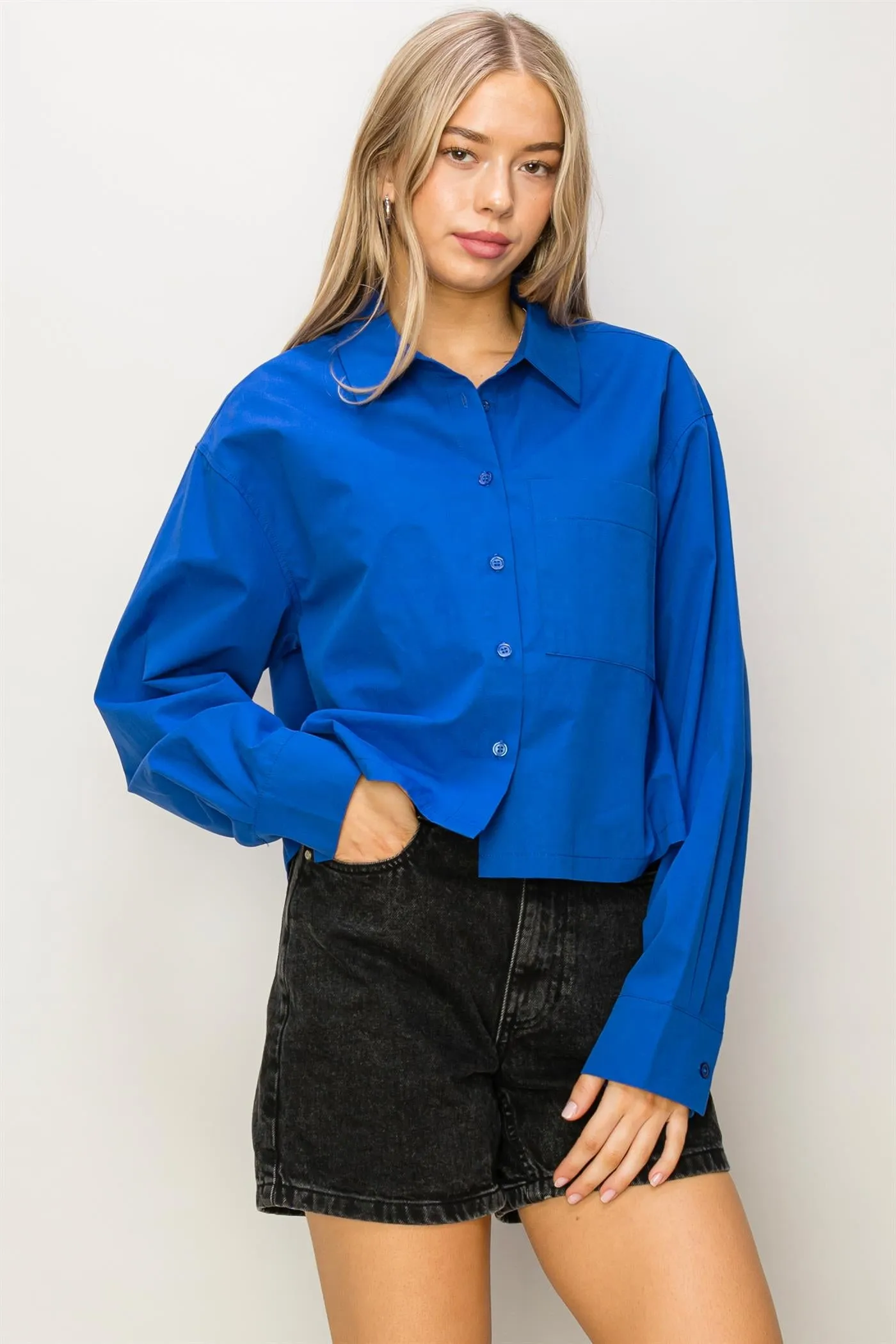 DZ24C051-Play It Right Poplin Shirt