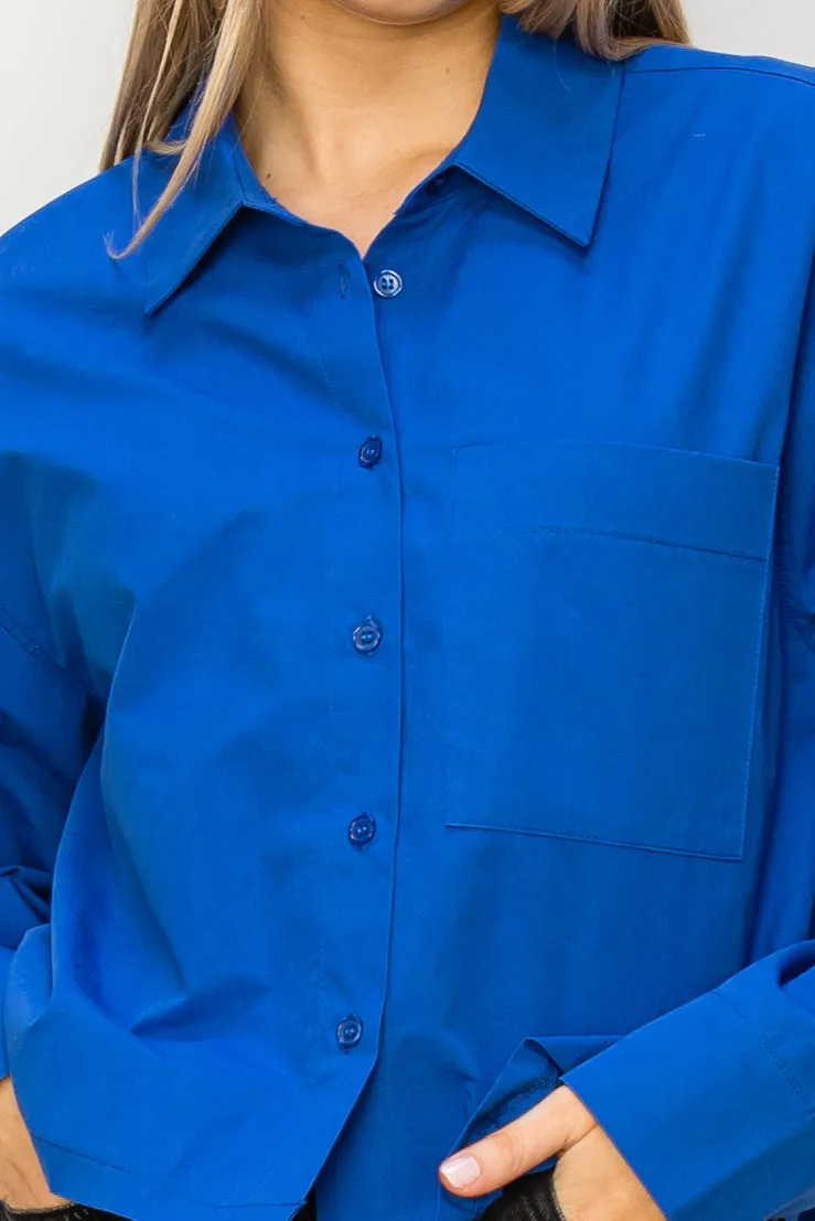 DZ24C051-Play It Right Poplin Shirt