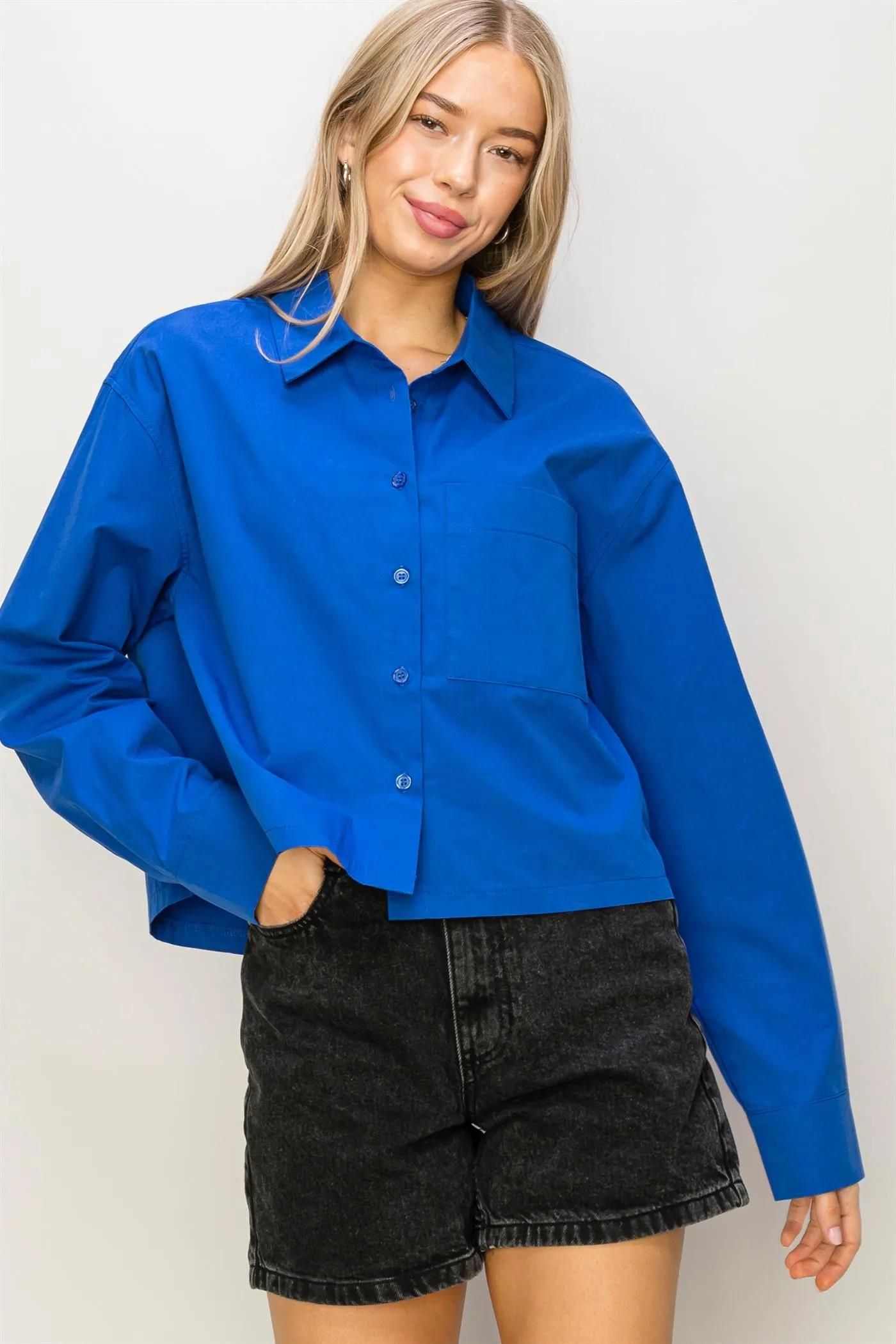 DZ24C051-Play It Right Poplin Shirt