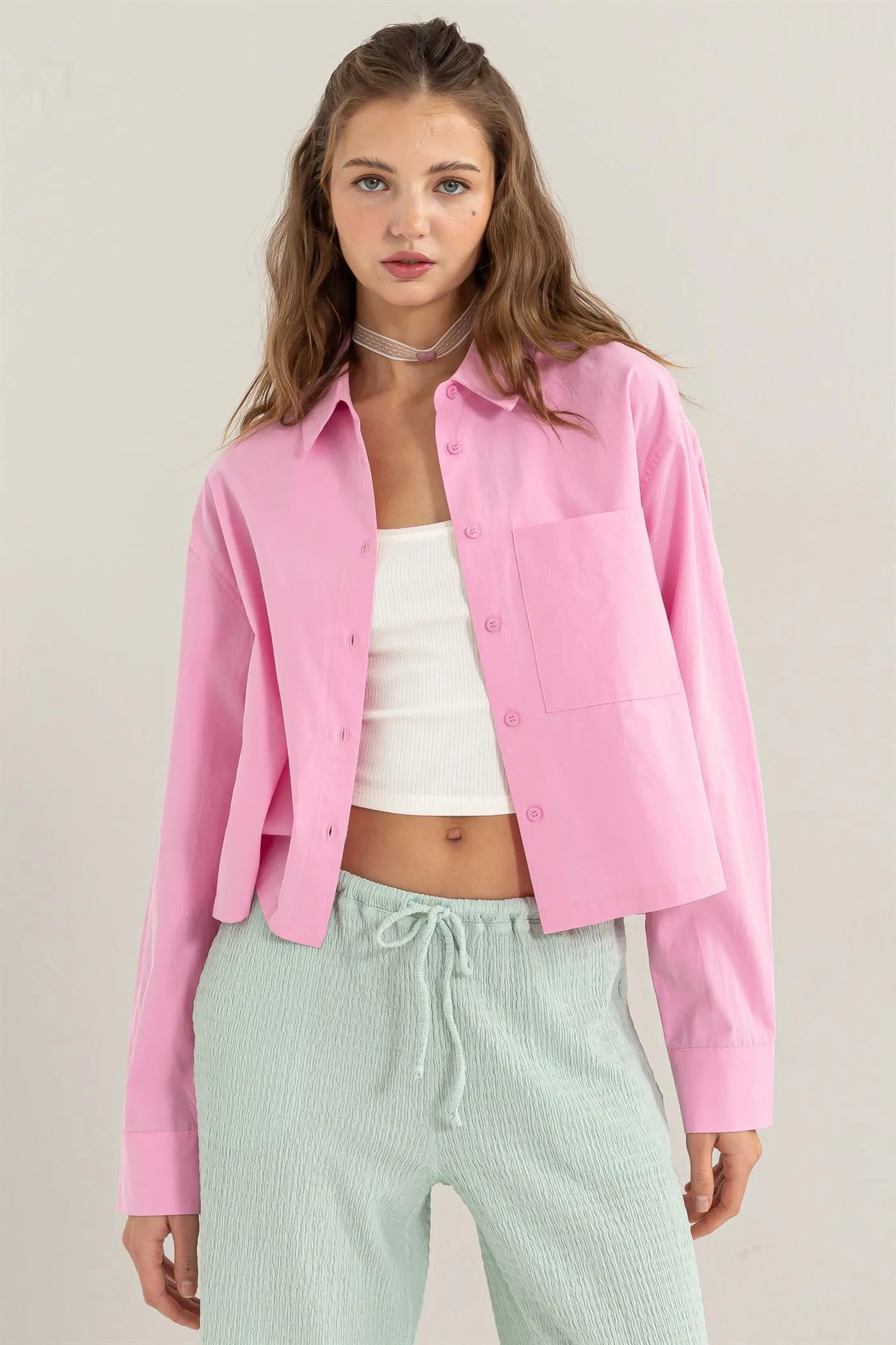 DZ24C051-Play It Right Poplin Shirt