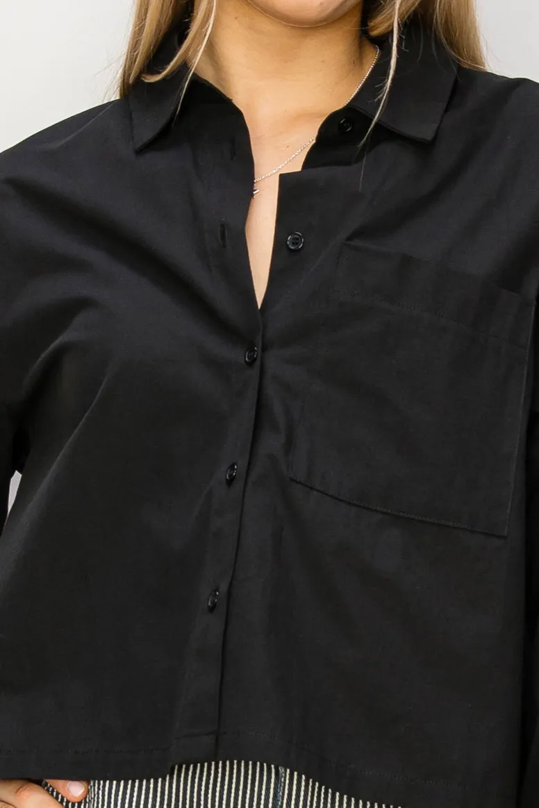 DZ24C051-Play It Right Poplin Shirt