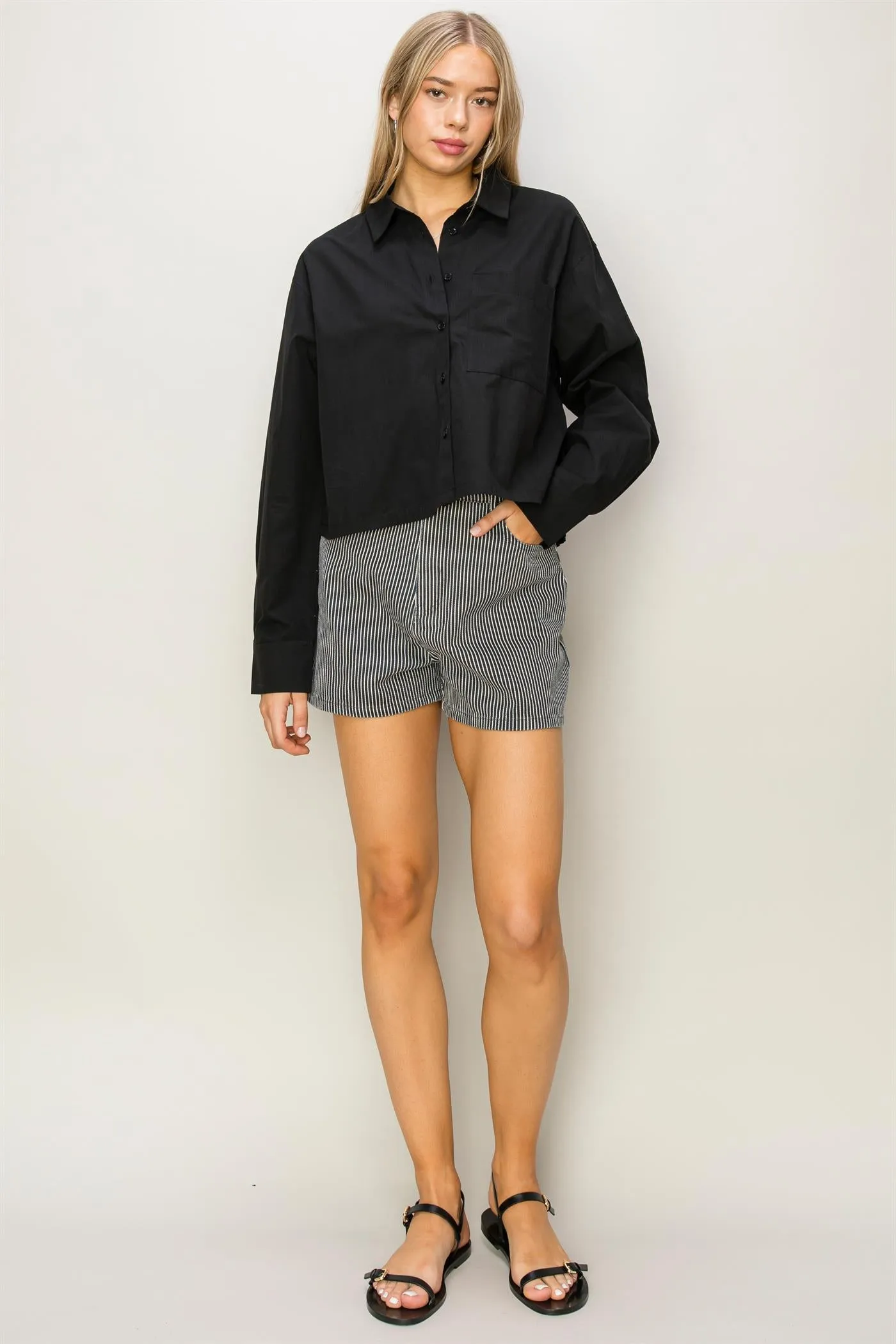 DZ24C051-Play It Right Poplin Shirt