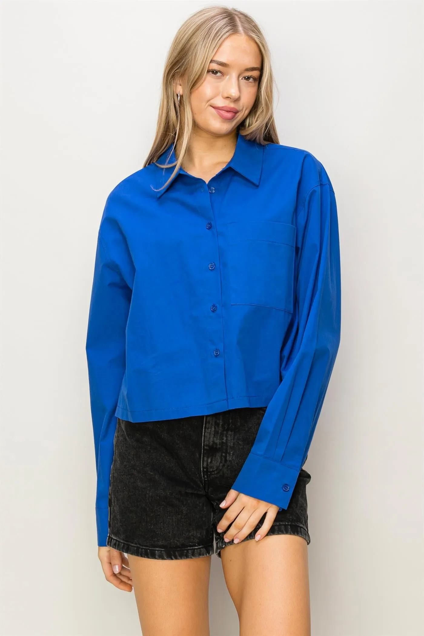DZ24C051-Play It Right Poplin Shirt