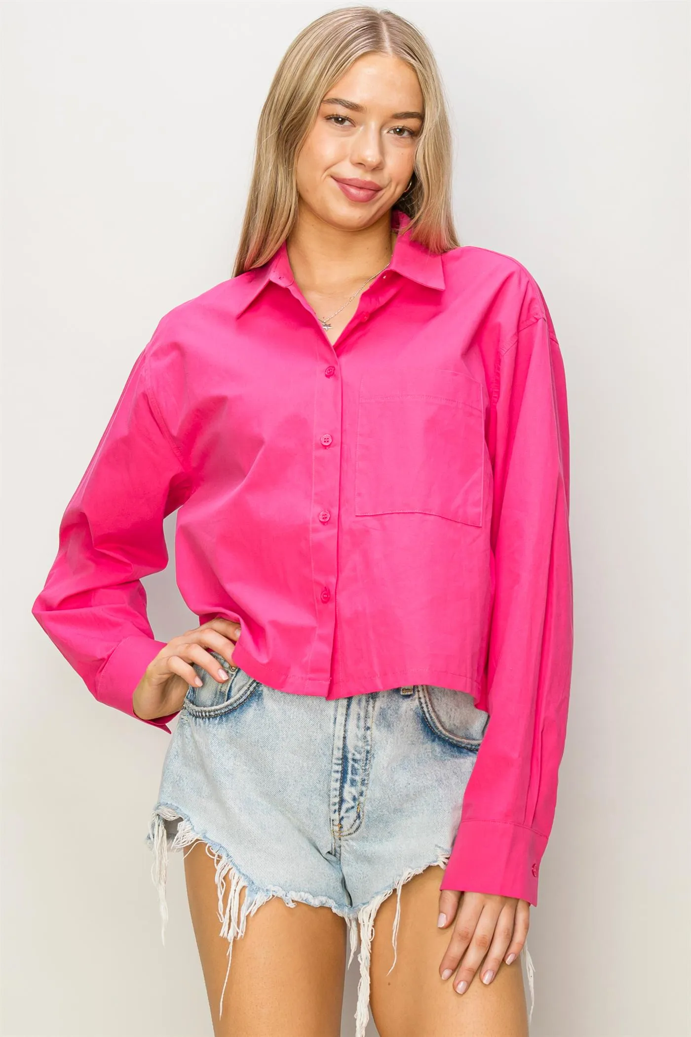 DZ24C051-Play It Right Poplin Shirt
