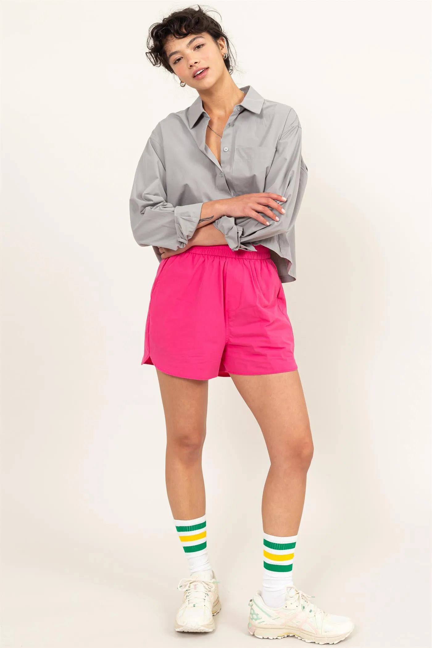 DZ24C051-Play It Right Poplin Shirt