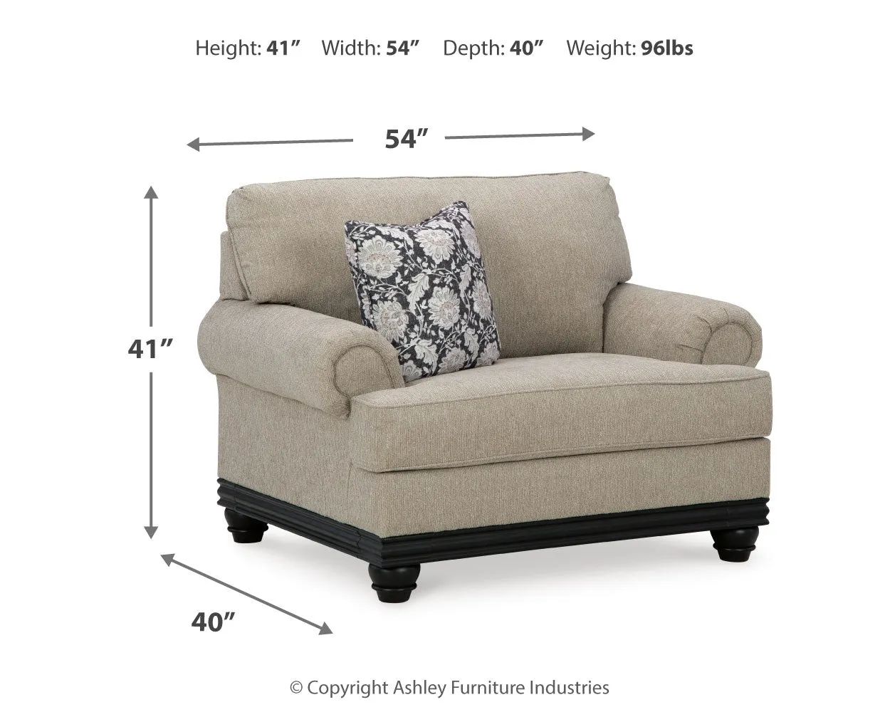 Elbiani Chair and Ottoman in Alloy