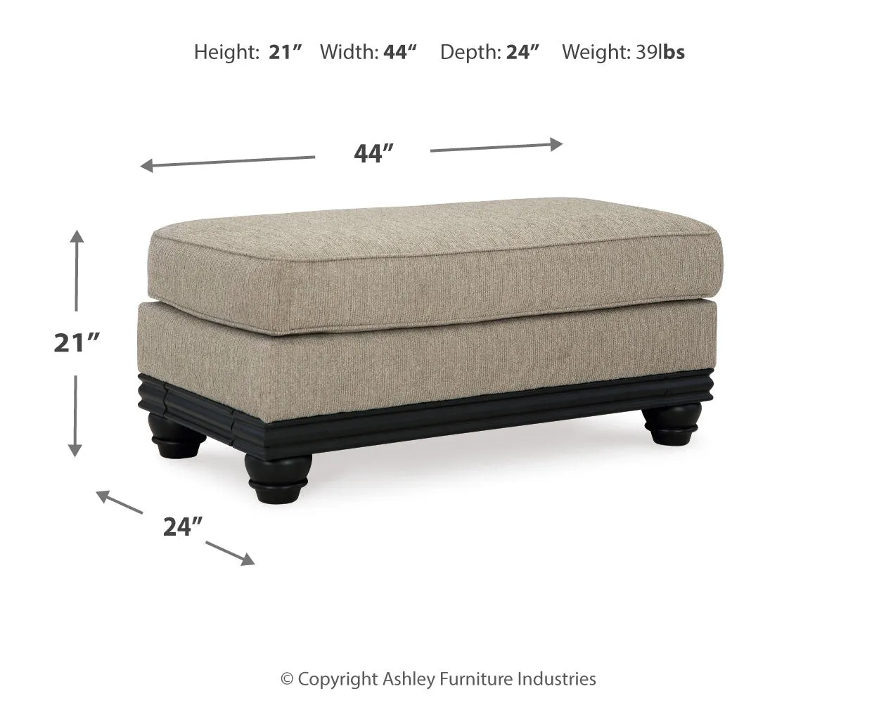 Elbiani Chair and Ottoman in Alloy