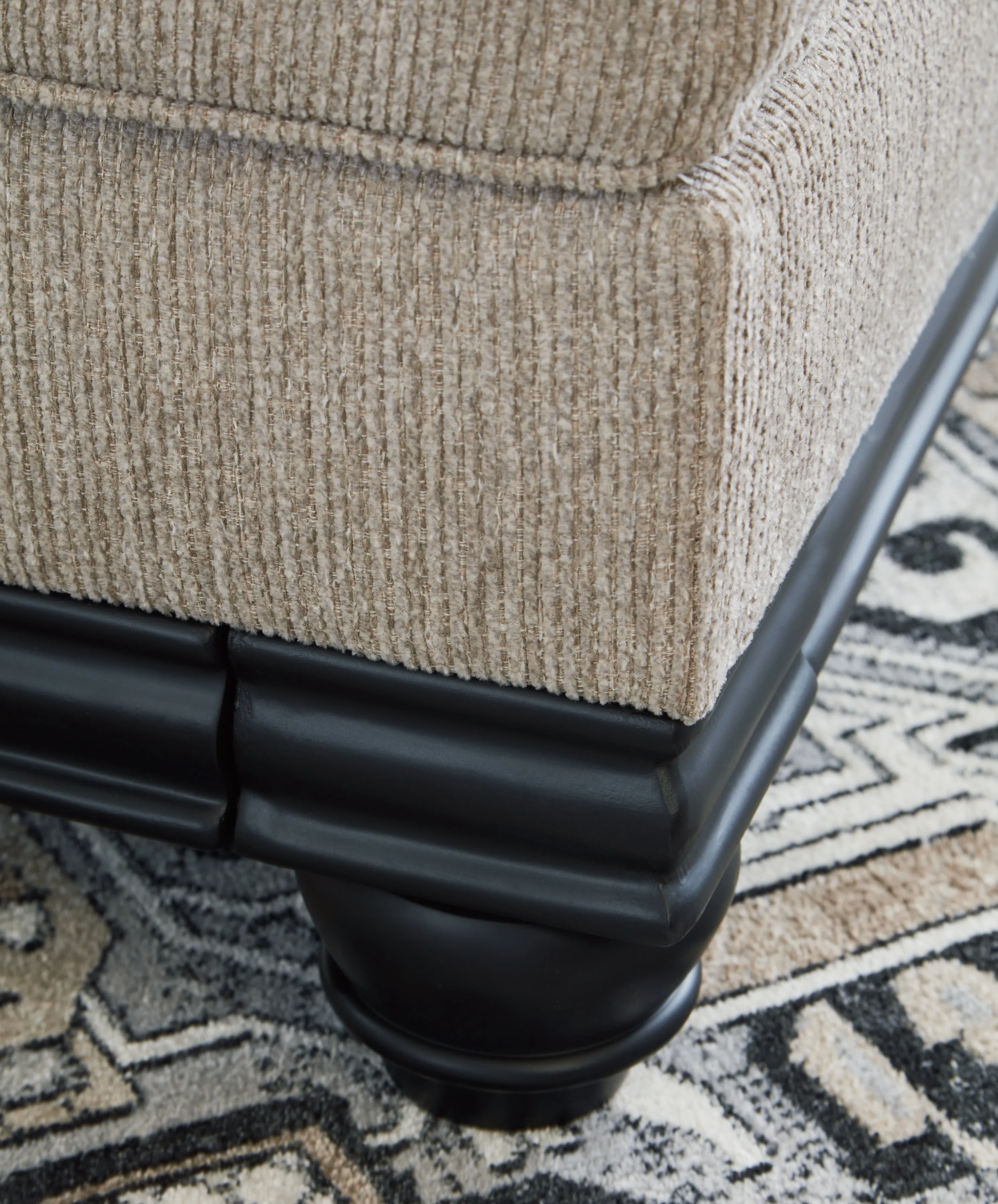 Elbiani Chair and Ottoman in Alloy
