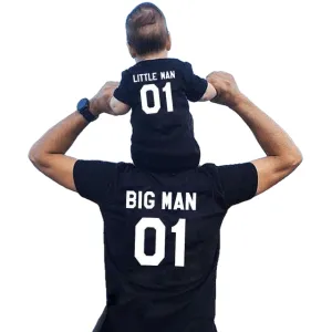 Father And Son Cotton Short Sleeved T-Shirts