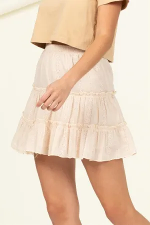 Forever Classy High Waist Tiered Mini Skirt