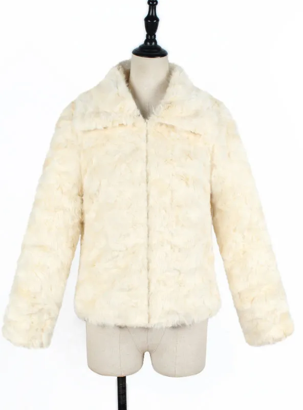 Fox Haired Women's Short Coat Imitating Fur Coat