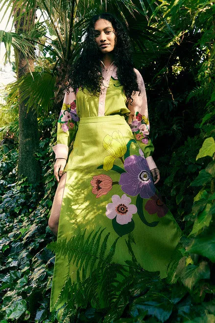Jewel Floral Circle Skirt
