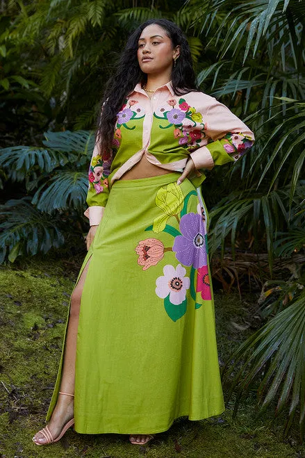 Jewel Floral Circle Skirt