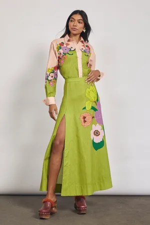 Jewel Floral Circle Skirt