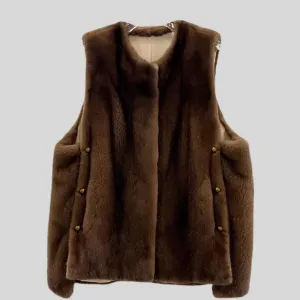 Natural Mink Fur Warm Vast