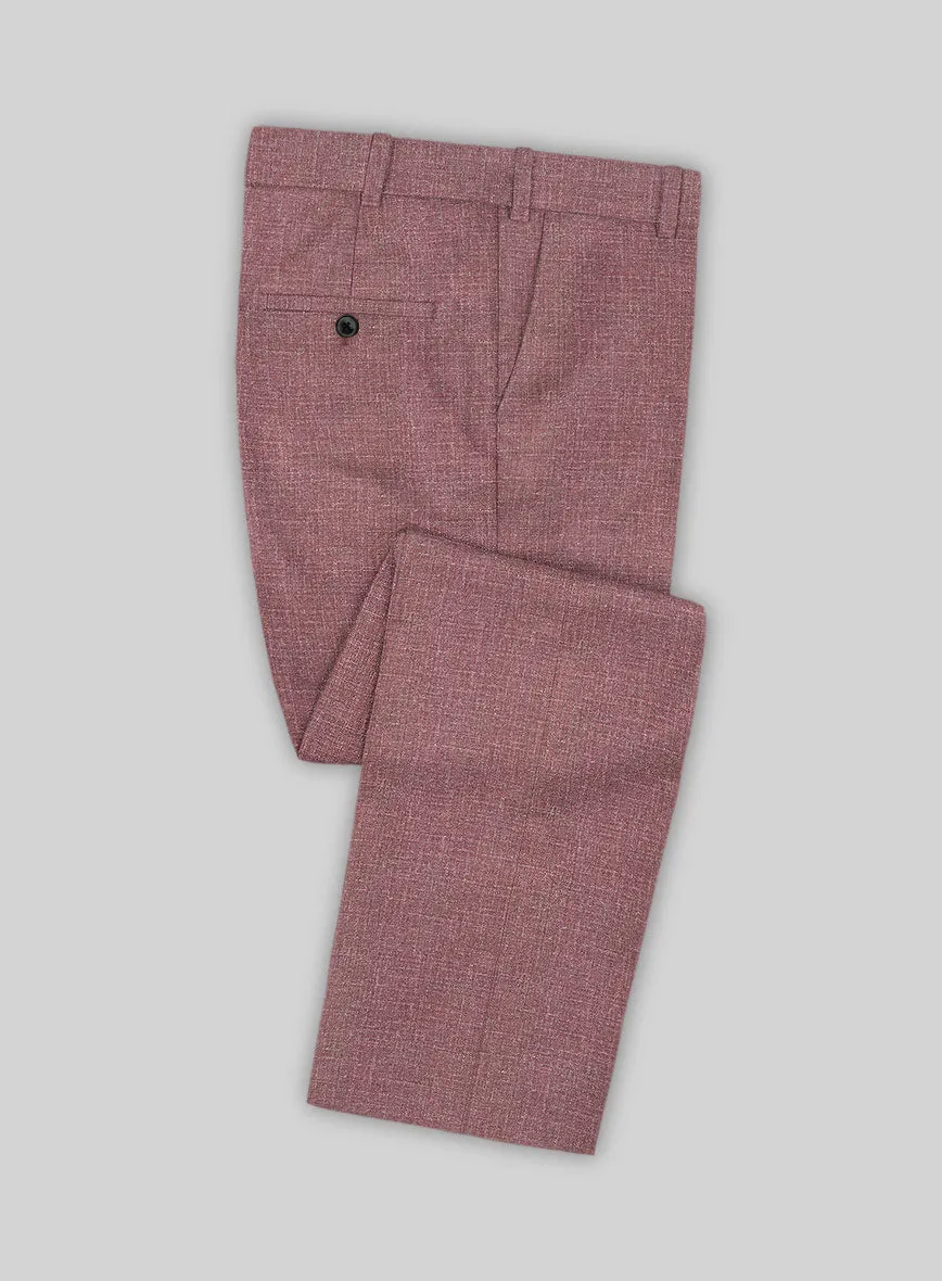 Noble Mauve Wool Silk Linen Suit