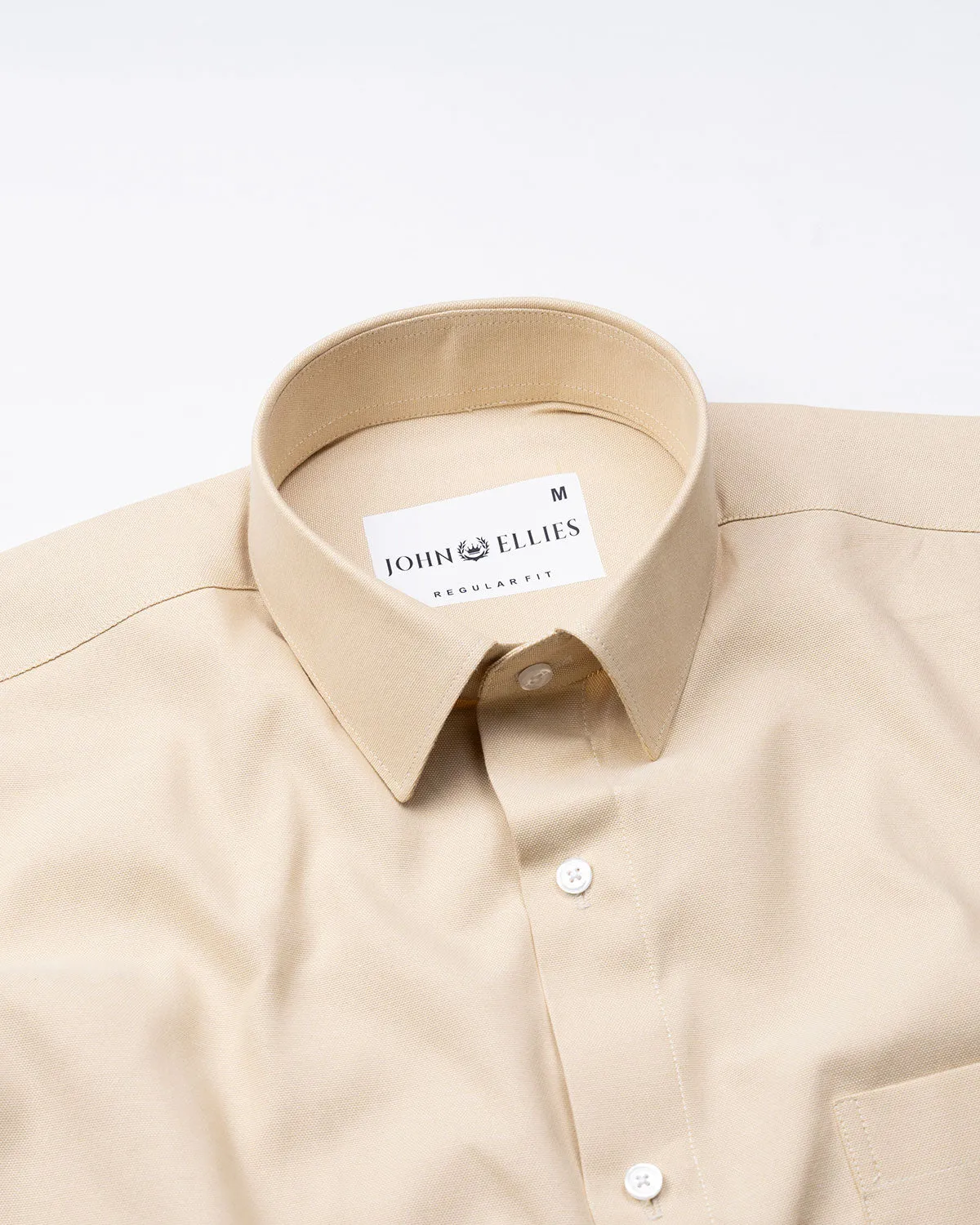 Renato Privilege Blush Cream Plain Oxford Cotton Shirt