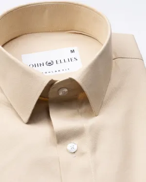 Renato Privilege Blush Cream Plain Oxford Cotton Shirt