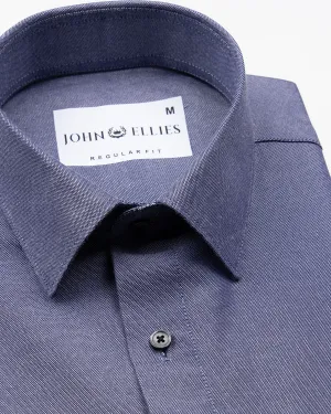 Renato Privilege Purple Blue Plain Oxford Cotton Shirt