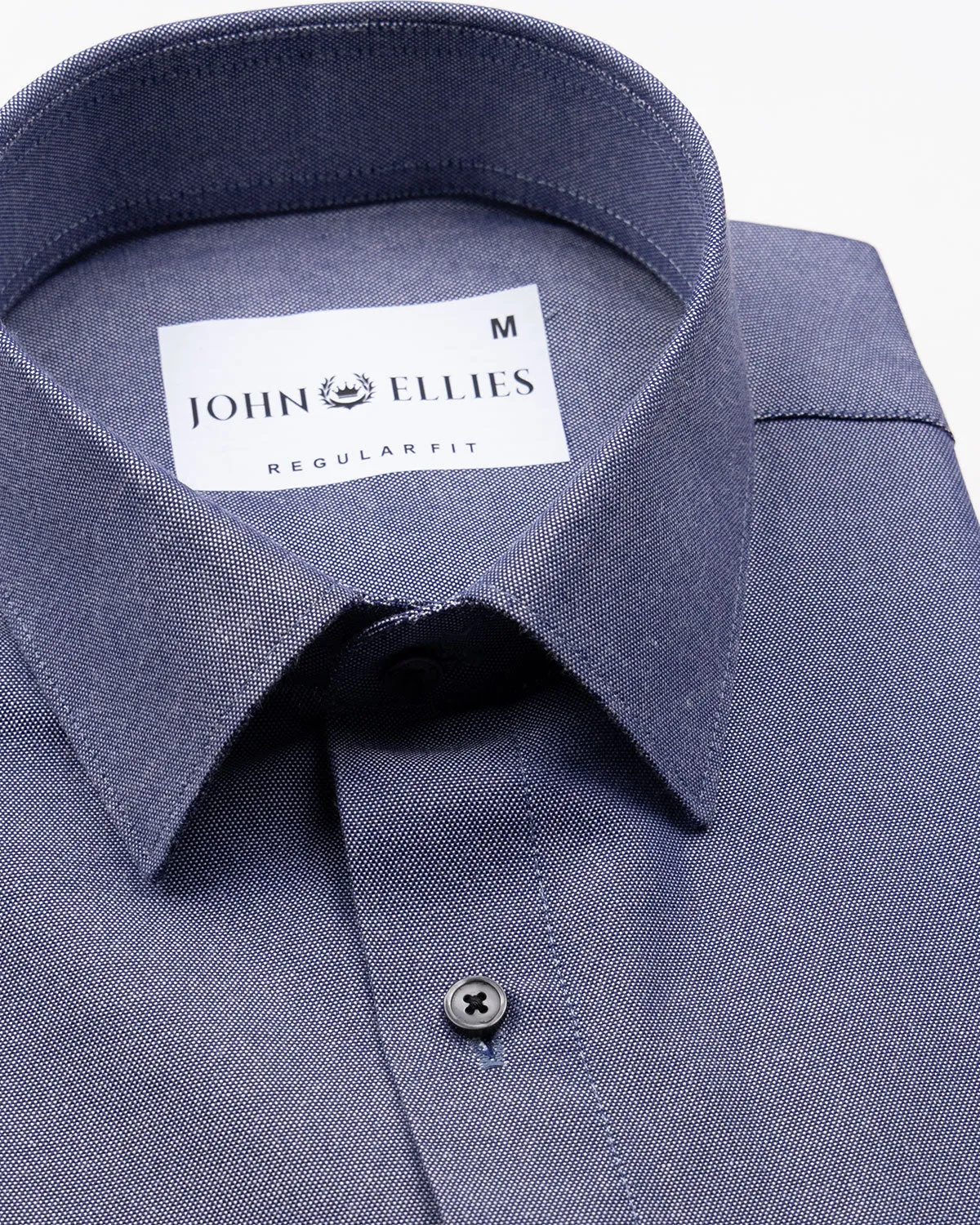 Renato Privilege Purple Blue Plain Oxford Cotton Shirt