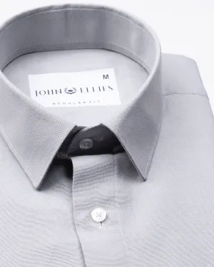 Renato Privilege Silver Grey Plain Oxford Cotton Shirt
