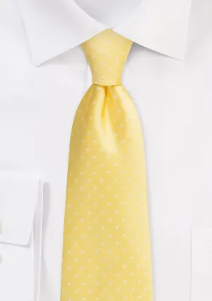 Saffron Yellow Polka Dot Necktie