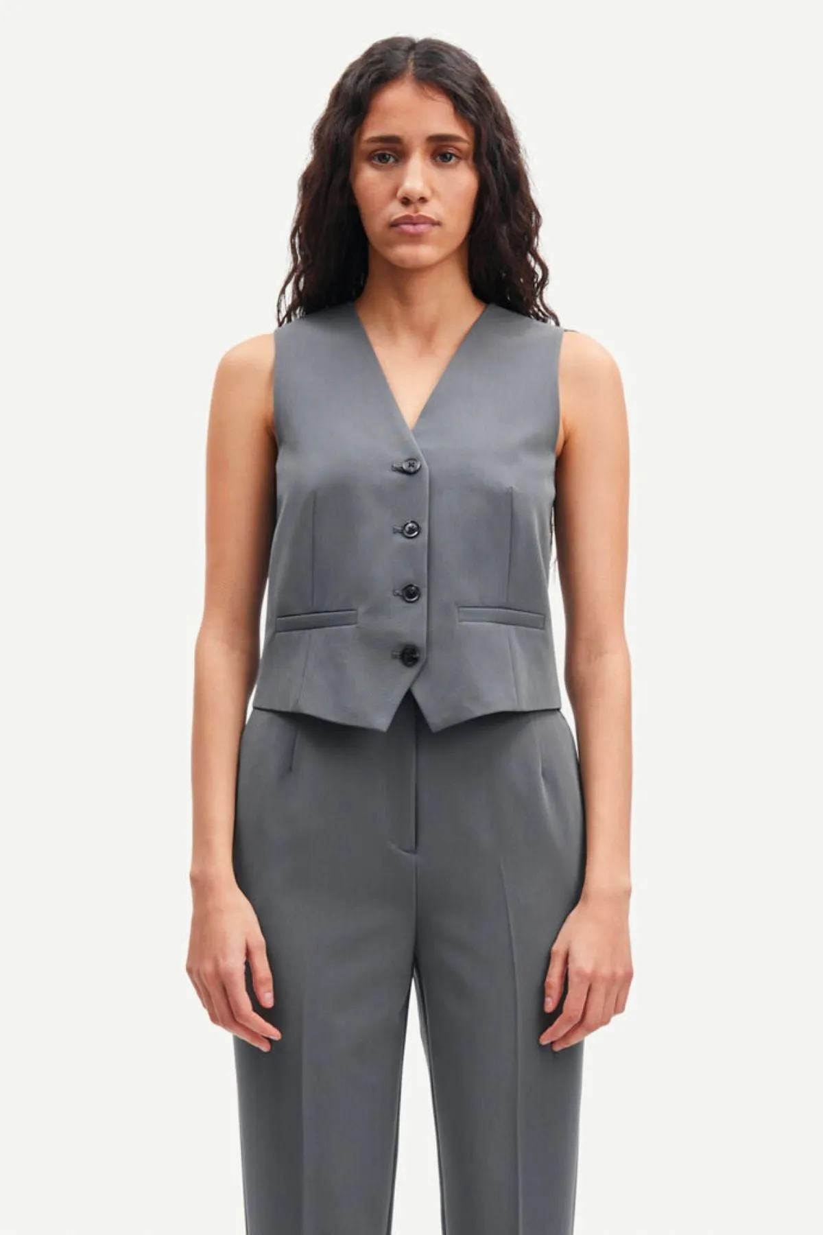 Samsøe Samsøe Ramona Vest - Iron Gate