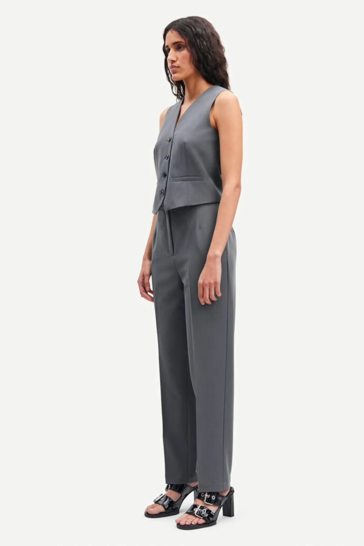 Samsøe Samsøe Ramona Vest - Iron Gate