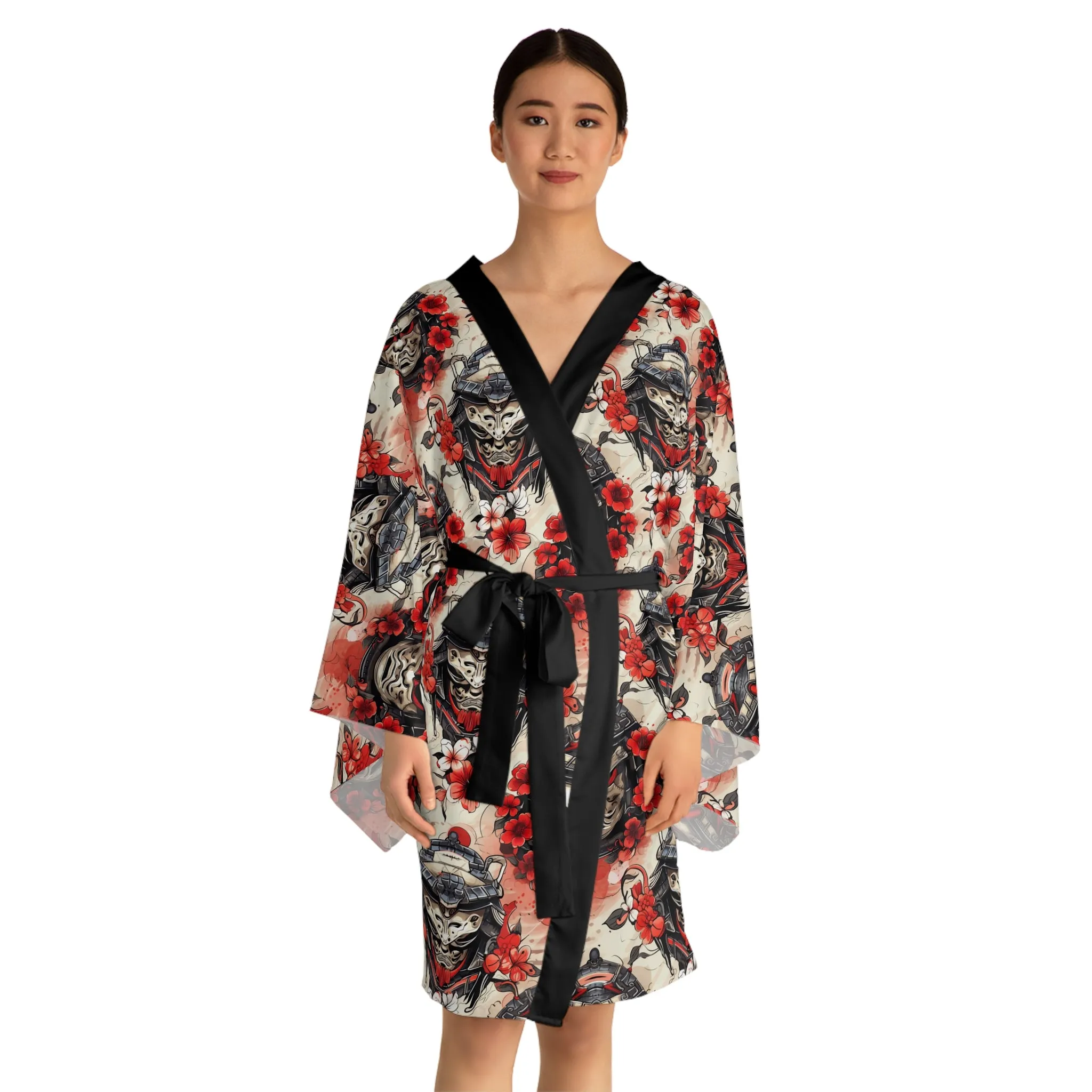 Samurai Long Sleeve Kimono Robe