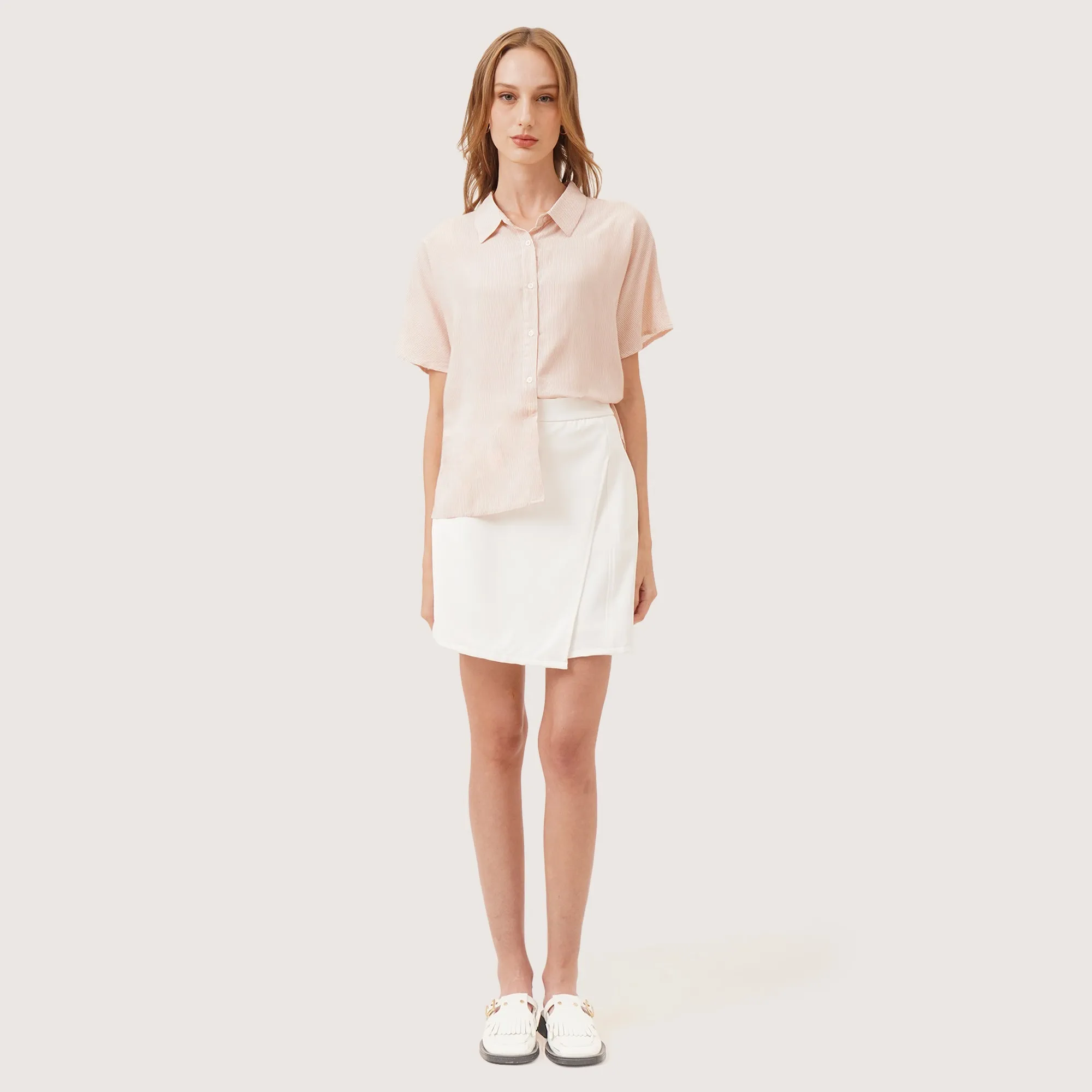 Stripe Extended Sleeve Shirt