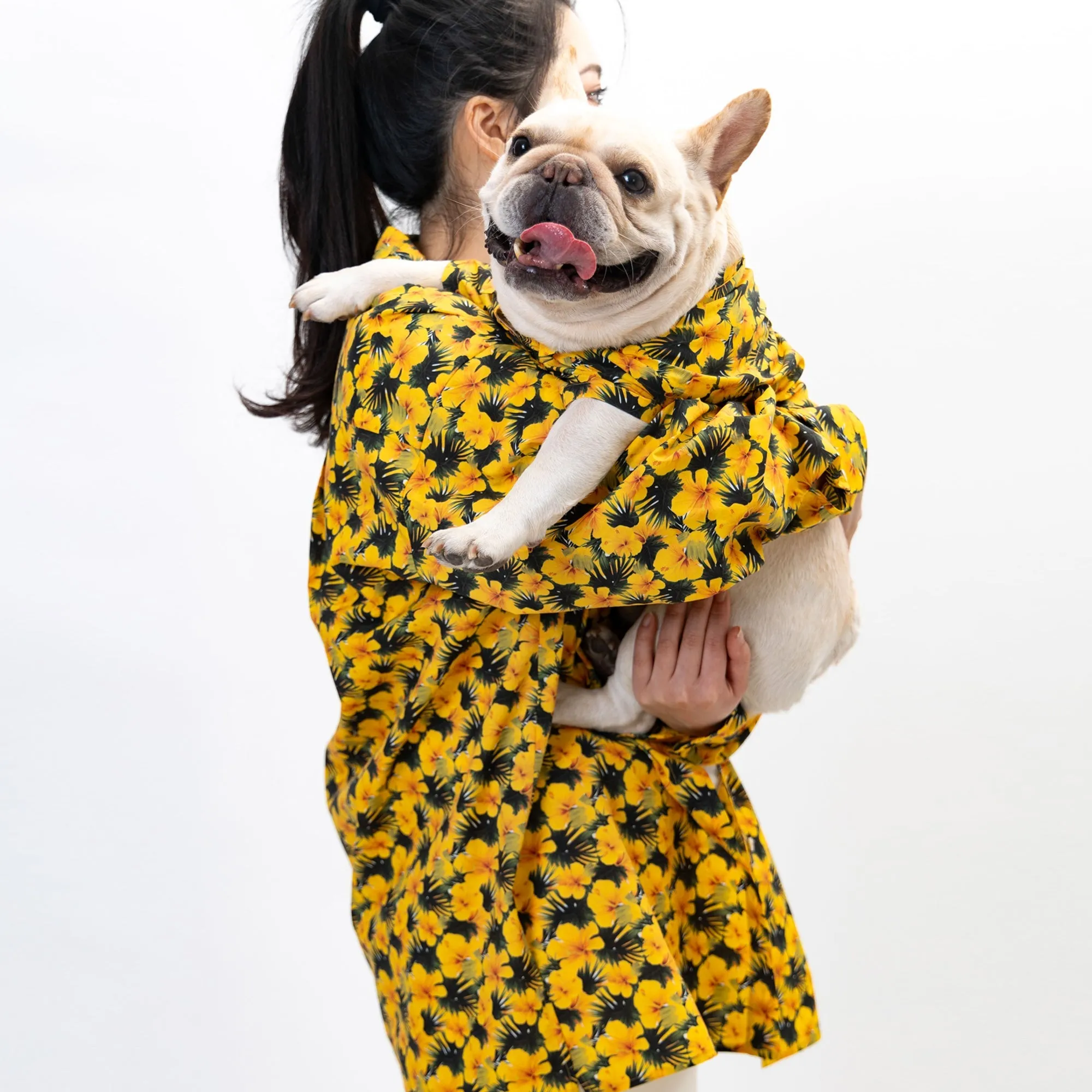 Summer Flower Button Up Dog Shirt