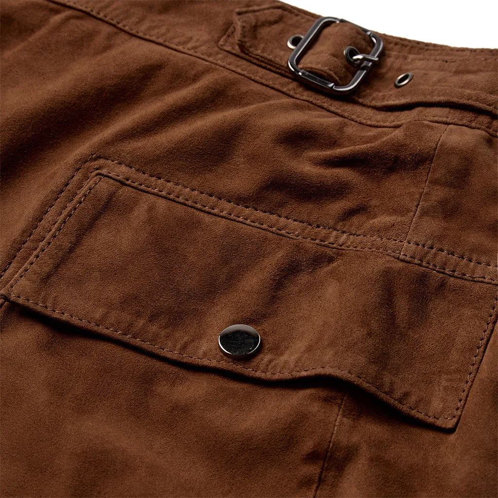 Trendy ruskindsnederdel / 51258 - Cognac